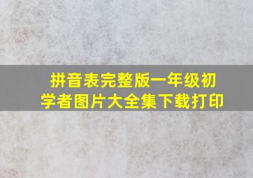 拼音表完整版一年级初学者图片大全集下载打印