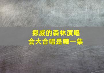 挪威的森林演唱会大合唱是哪一集