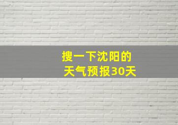 搜一下沈阳的天气预报30天