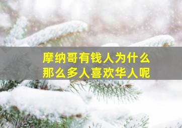 摩纳哥有钱人为什么那么多人喜欢华人呢