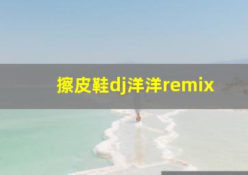 擦皮鞋dj洋洋remix