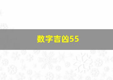 数字吉凶55