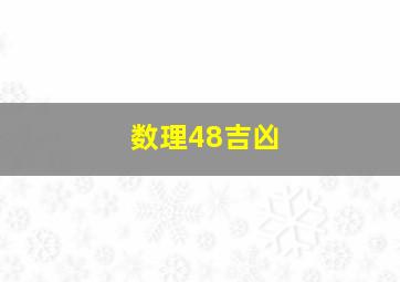 数理48吉凶