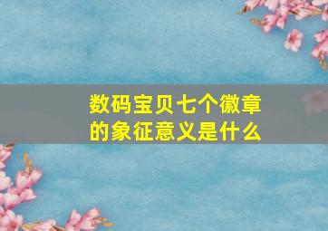 数码宝贝七个徽章的象征意义是什么