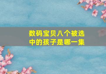 数码宝贝八个被选中的孩子是哪一集