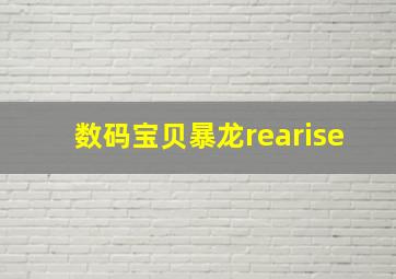 数码宝贝暴龙rearise