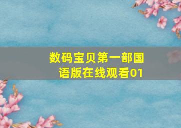 数码宝贝第一部国语版在线观看01