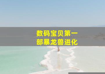 数码宝贝第一部暴龙兽进化