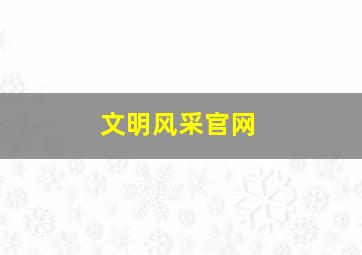 文明风采官网