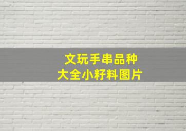 文玩手串品种大全小籽料图片