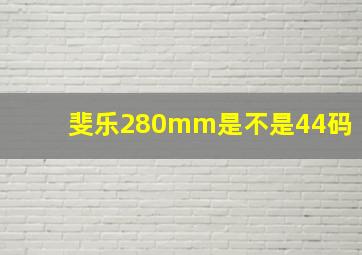 斐乐280mm是不是44码