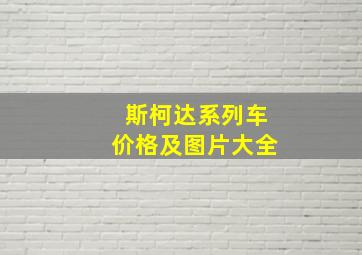 斯柯达系列车价格及图片大全