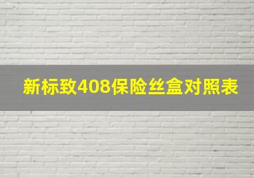 新标致408保险丝盒对照表