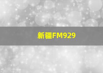 新疆FM929