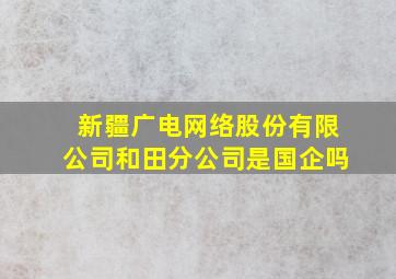 新疆广电网络股份有限公司和田分公司是国企吗