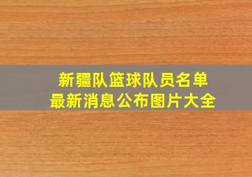 新疆队篮球队员名单最新消息公布图片大全