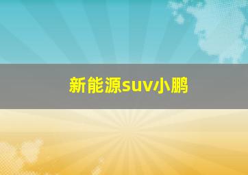 新能源suv小鹏