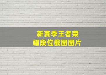 新赛季王者荣耀段位截图图片