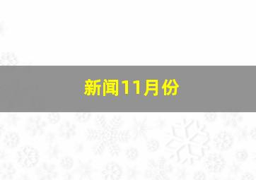 新闻11月份