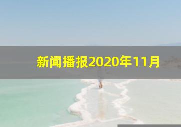 新闻播报2020年11月