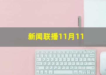 新闻联播11月11