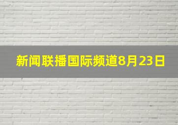 新闻联播国际频道8月23日