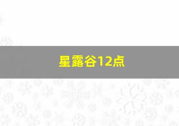 星露谷12点