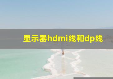 显示器hdmi线和dp线