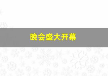 晚会盛大开幕