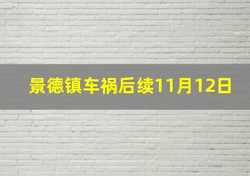 景德镇车祸后续11月12日