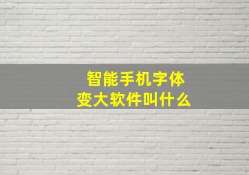 智能手机字体变大软件叫什么