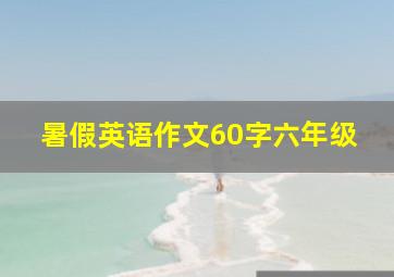 暑假英语作文60字六年级