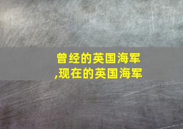 曾经的英国海军,现在的英国海军