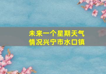 未来一个星期天气情况兴宁市水口镇