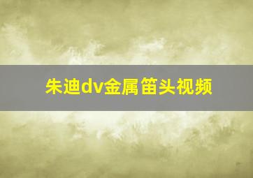 朱迪dv金属笛头视频