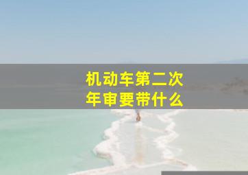 机动车第二次年审要带什么