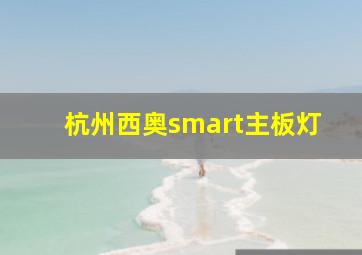 杭州西奥smart主板灯