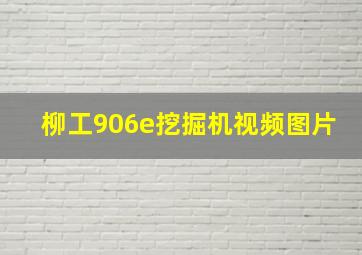 柳工906e挖掘机视频图片