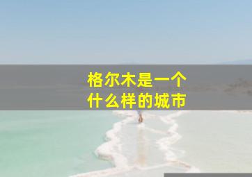 格尔木是一个什么样的城市