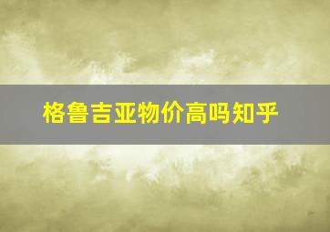 格鲁吉亚物价高吗知乎