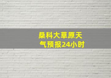 桑科大草原天气预报24小时