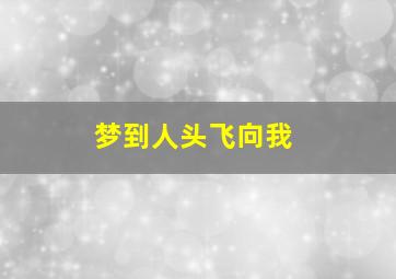 梦到人头飞向我