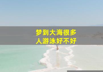 梦到大海很多人游泳好不好