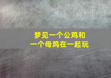 梦见一个公鸡和一个母鸡在一起玩