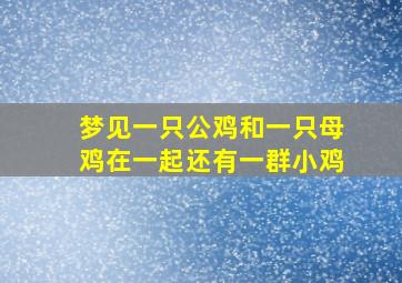 梦见一只公鸡和一只母鸡在一起还有一群小鸡