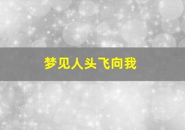 梦见人头飞向我