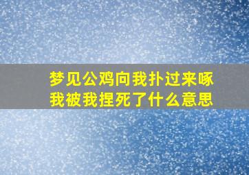 梦见公鸡向我扑过来啄我被我捏死了什么意思