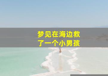 梦见在海边救了一个小男孩