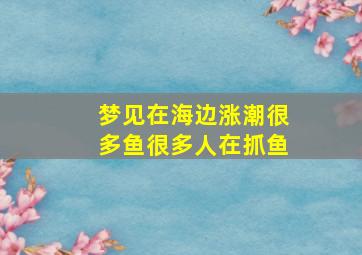 梦见在海边涨潮很多鱼很多人在抓鱼