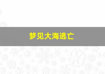 梦见大海逃亡